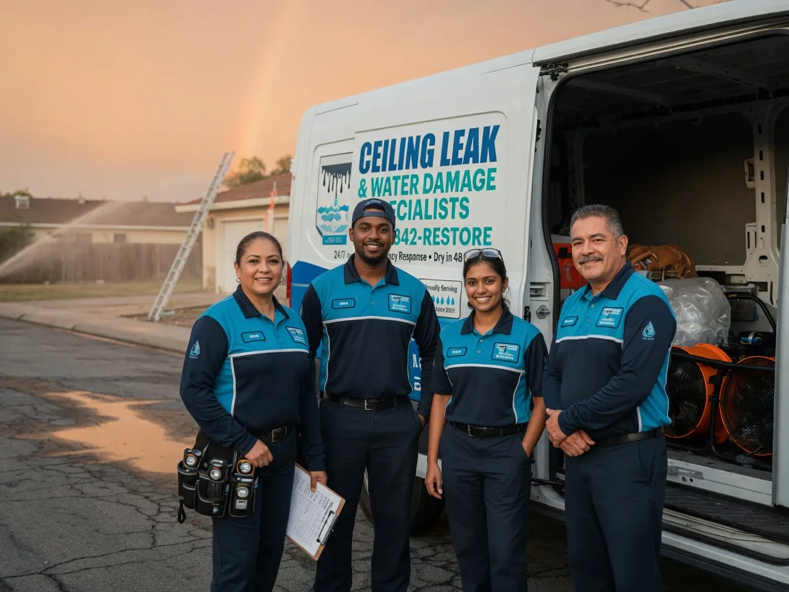 Ceiling Leak Cleanup company in Roseville, OH